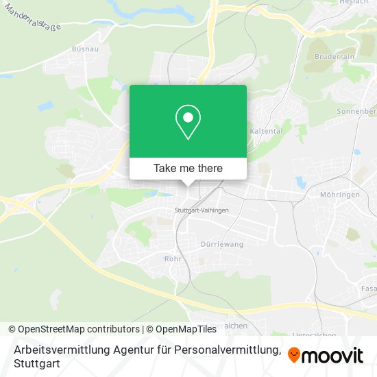 Arbeitsvermittlung Agentur für Personalvermittlung map