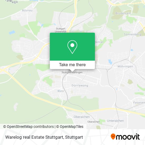 Карта Warelog real Estate Stuttgart