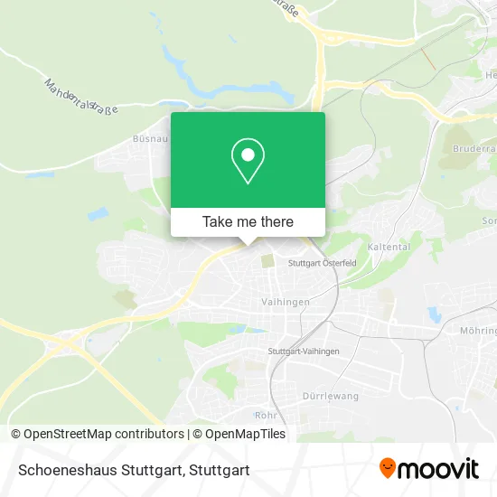 Карта Schoeneshaus Stuttgart