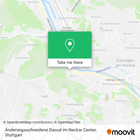 Карта Änderungsschneiderei Daoud im Neckar Center