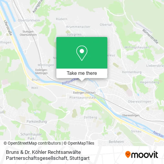 Карта Bruns & Dr. Köhler Rechtsanwälte Partnerschaftsgesellschaft