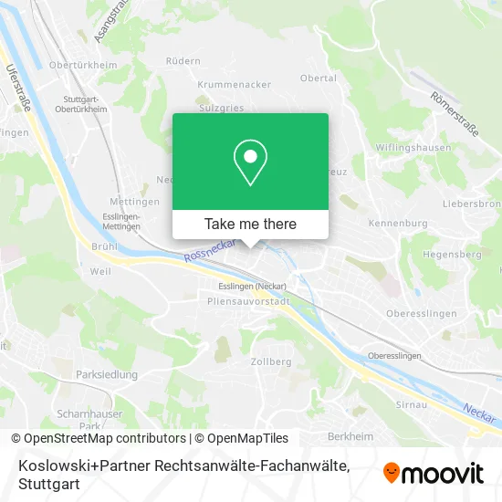 Карта Koslowski+Partner Rechtsanwälte-Fachanwälte
