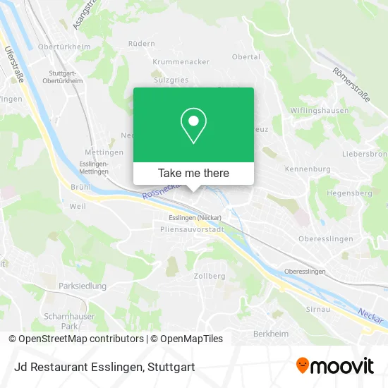 Карта Jd Restaurant Esslingen