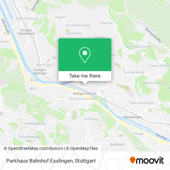Карта Parkhaus Bahnhof Esslingen