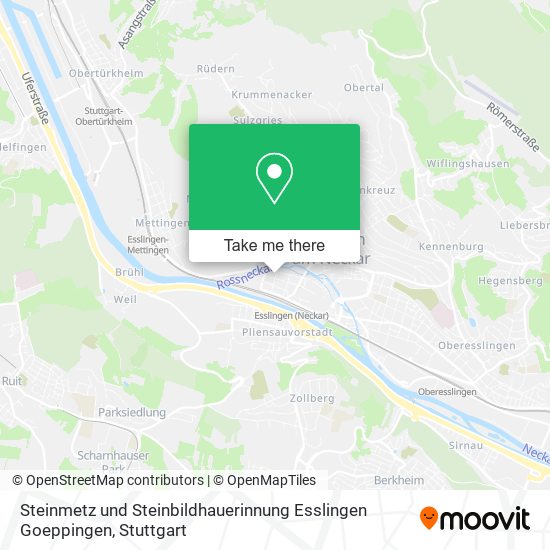Карта Steinmetz und Steinbildhauerinnung Esslingen Goeppingen