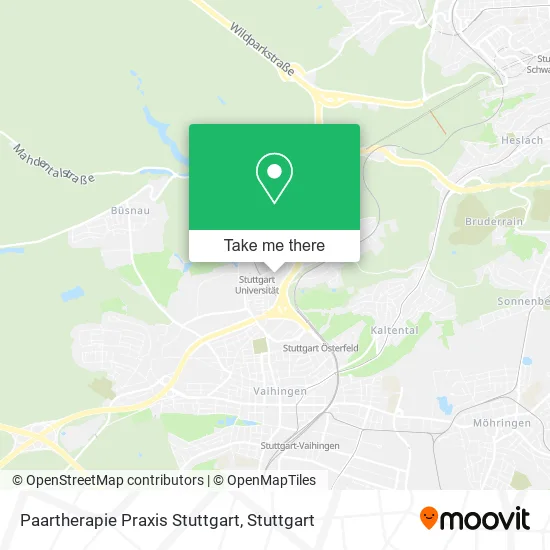 Карта Paartherapie Praxis Stuttgart