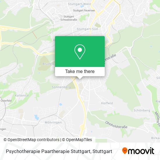 Карта Psychotherapie Paartherapie Stuttgart