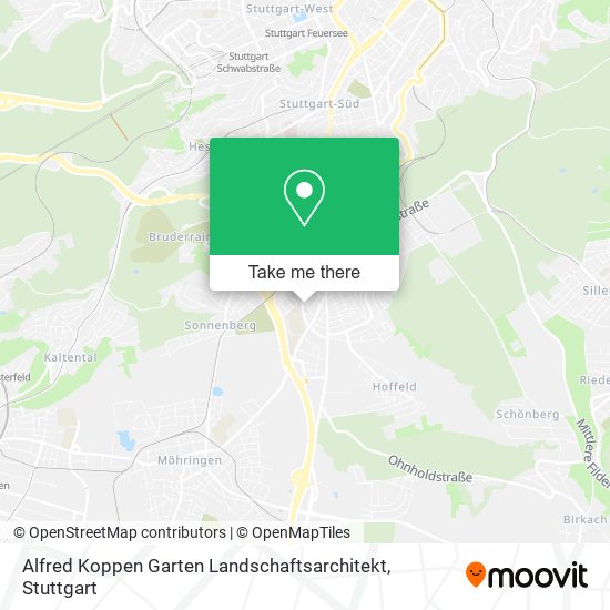 Alfred Koppen Garten Landschaftsarchitekt map