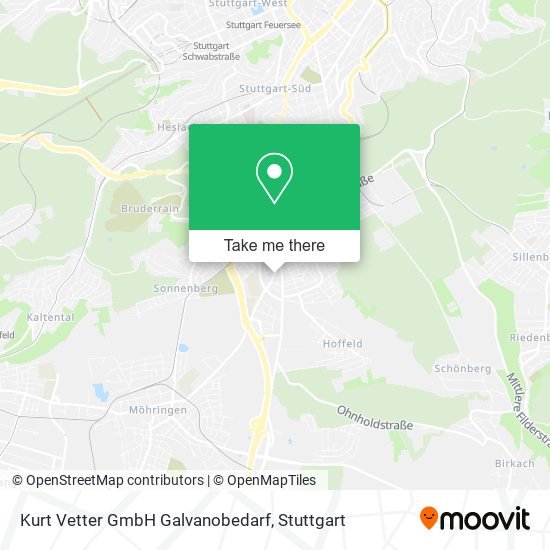 Kurt Vetter GmbH Galvanobedarf map