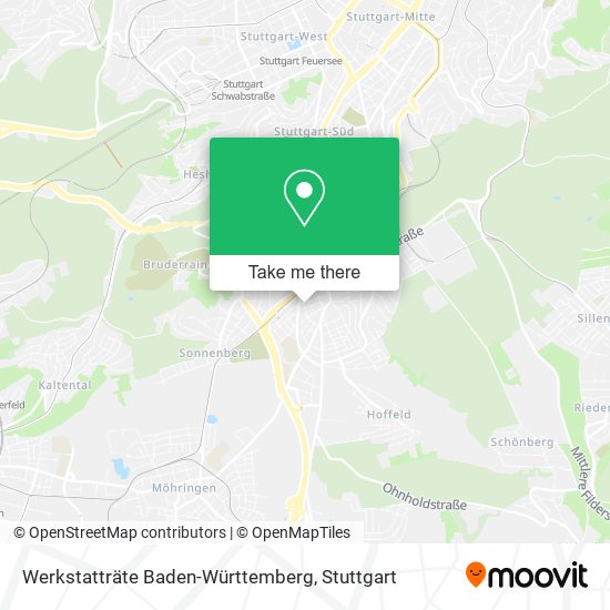 Карта Werkstatträte Baden-Württemberg