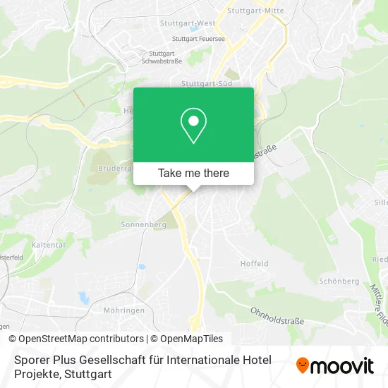 Карта Sporer Plus Gesellschaft für Internationale Hotel Projekte
