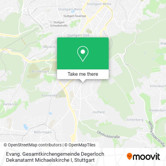 Evang. Gesamtkirchengemeinde Degerloch Dekanatamt Michaelskirche I map