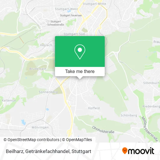 Карта Beilharz, Getränkefachhandel