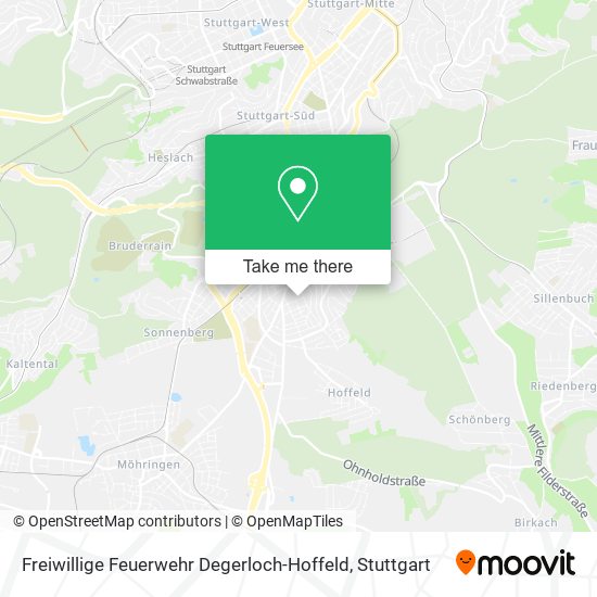 Карта Freiwillige Feuerwehr Degerloch-Hoffeld