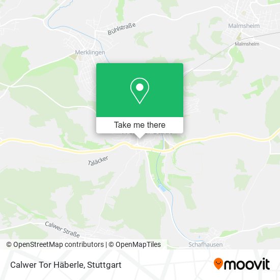 Calwer Tor Häberle map