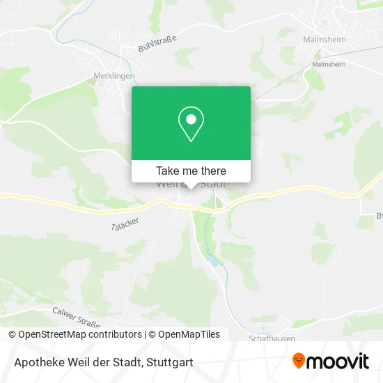 Карта Apotheke Weil der Stadt