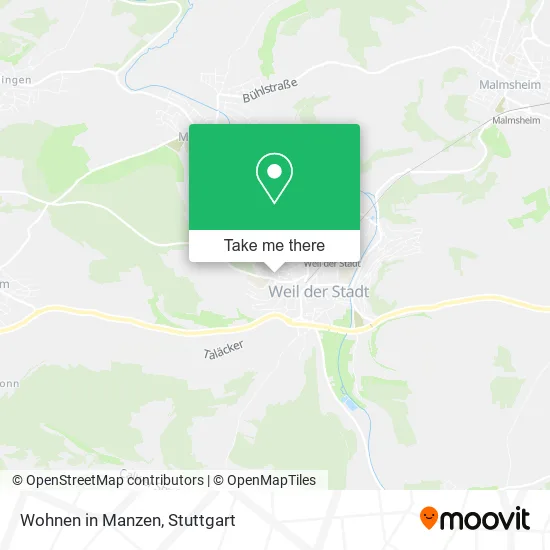 Карта Wohnen in Manzen