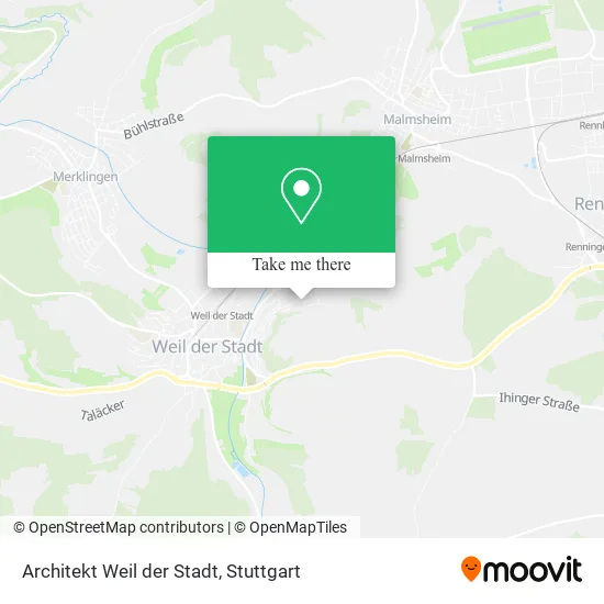 Карта Architekt Weil der Stadt