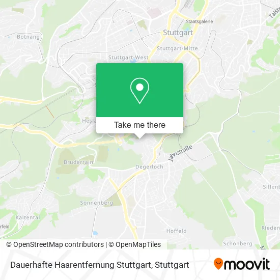 Карта Dauerhafte Haarentfernung Stuttgart