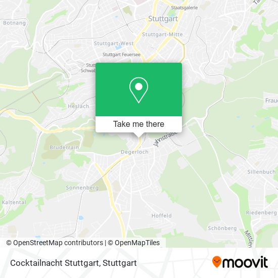 Карта Cocktailnacht Stuttgart