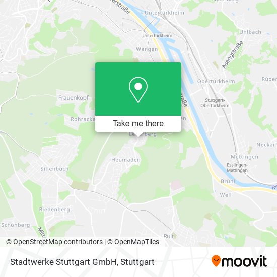 Stadtwerke Stuttgart GmbH map