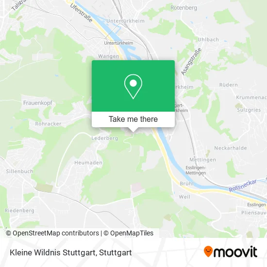 Карта Kleine Wildnis Stuttgart