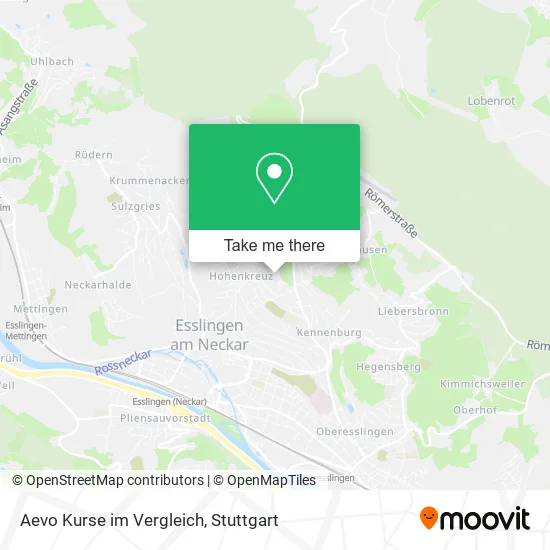 Карта Aevo Kurse im Vergleich