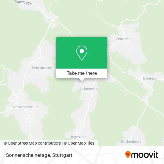 Карта Sonnenscheinetage