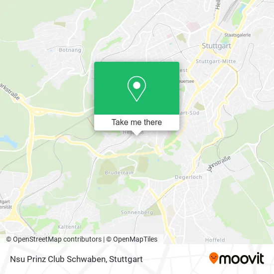 Карта Nsu Prinz Club Schwaben