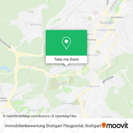 Immobilienbewertung Stuttgart Filogportal map