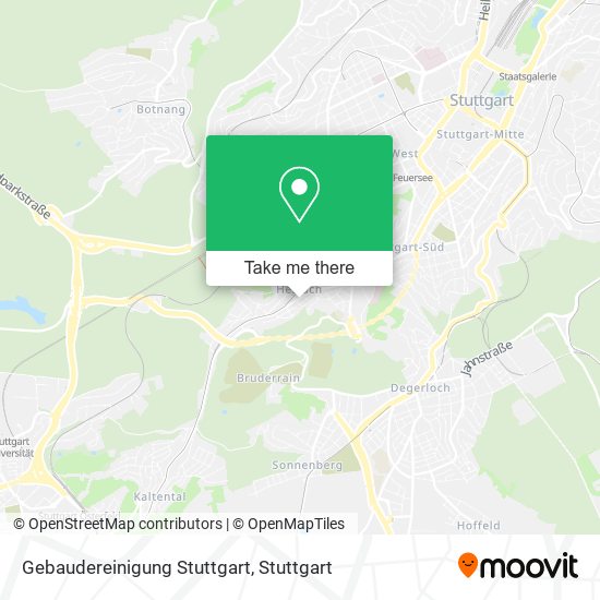 Gebaudereinigung Stuttgart map