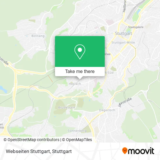 Карта Webseiten Stuttgart