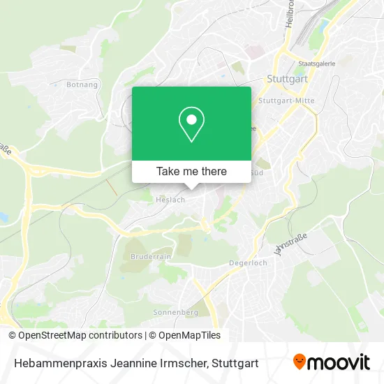 Карта Hebammenpraxis Jeannine Irmscher