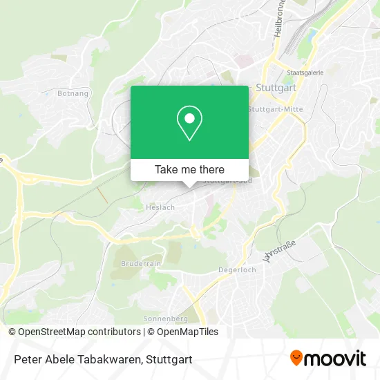 Карта Peter Abele Tabakwaren