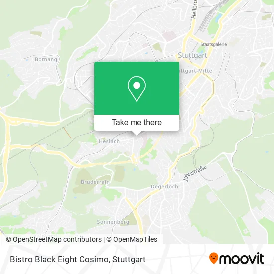 Карта Bistro Black Eight Cosimo