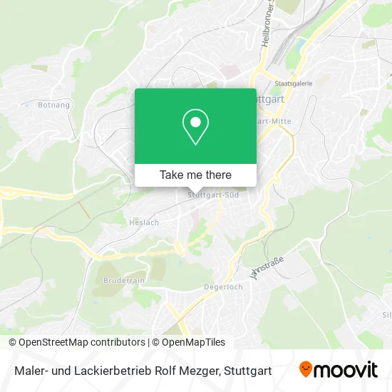 Карта Maler- und Lackierbetrieb Rolf Mezger