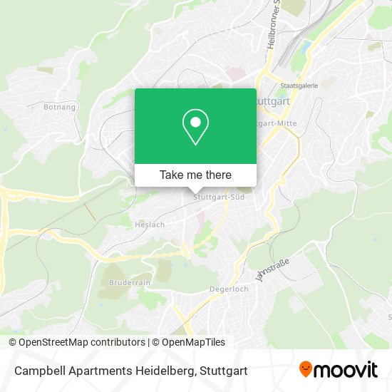 Campbell Apartments Heidelberg map