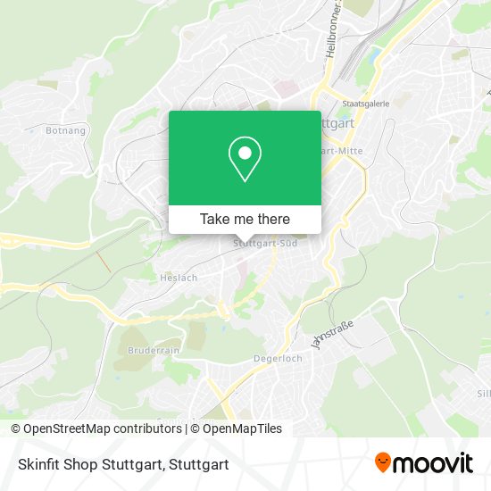 Skinfit Shop Stuttgart map