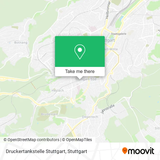 Карта Druckertankstelle Stuttgart