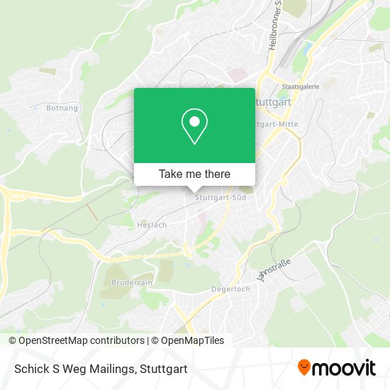 Карта Schick S Weg Mailings
