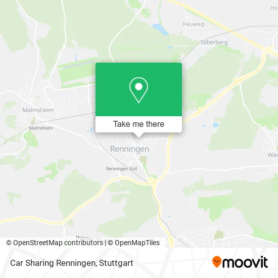 Карта Car Sharing Renningen
