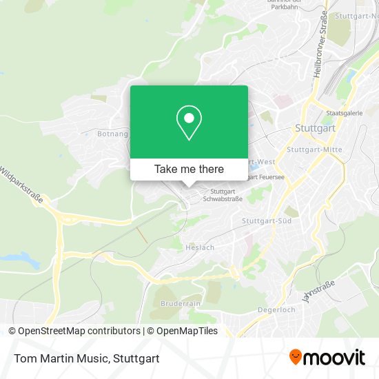 Tom Martin Music map