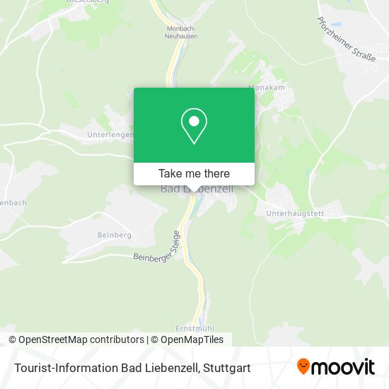 Tourist-Information Bad Liebenzell map