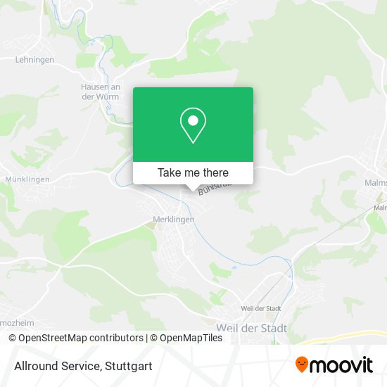 Allround Service map