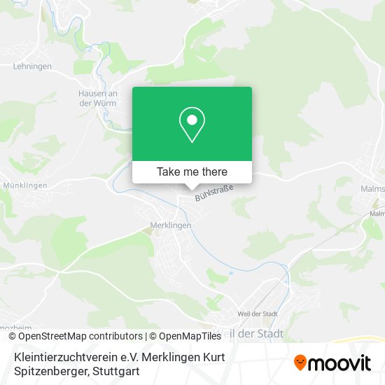 Kleintierzuchtverein e.V. Merklingen Kurt Spitzenberger map