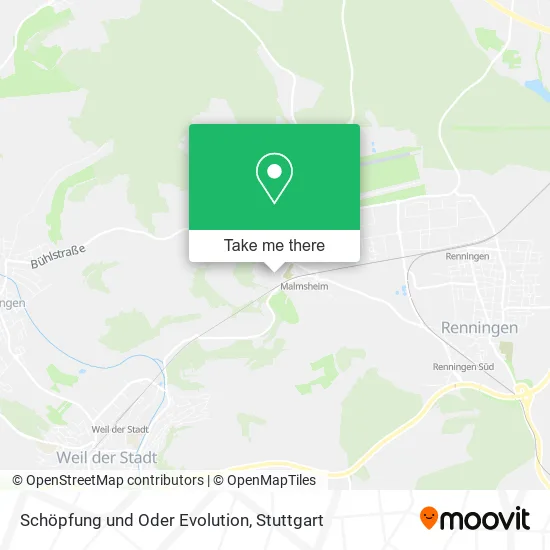 Карта Schöpfung und Oder Evolution