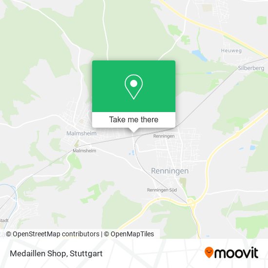 Medaillen Shop map