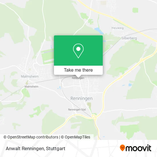 Карта Anwalt Renningen