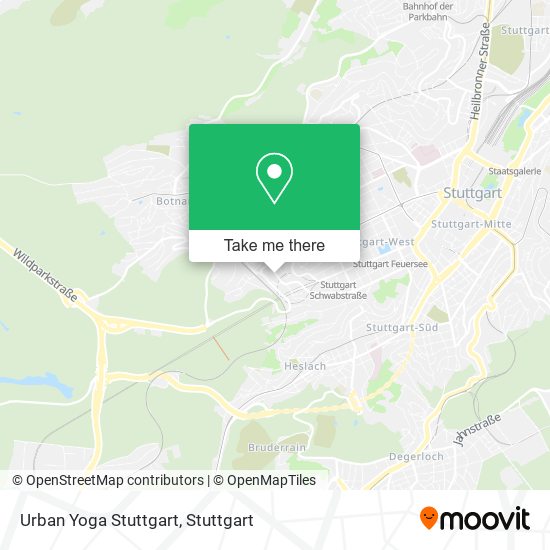 Urban Yoga Stuttgart map