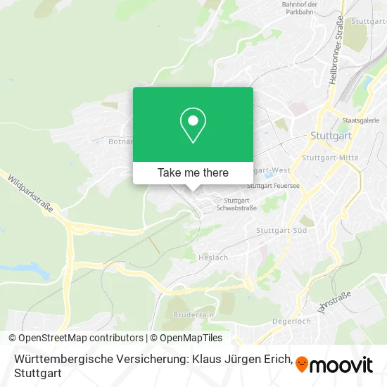 Карта Württembergische Versicherung: Klaus Jürgen Erich
